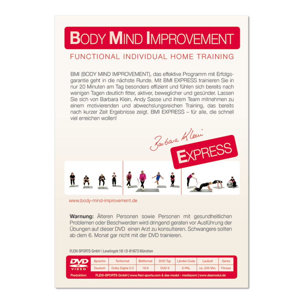 BODY MIND IMPROVEMENT EXPRESS (DVD) BODY MIND IMPROVEMENT EXPRESS (DVD)